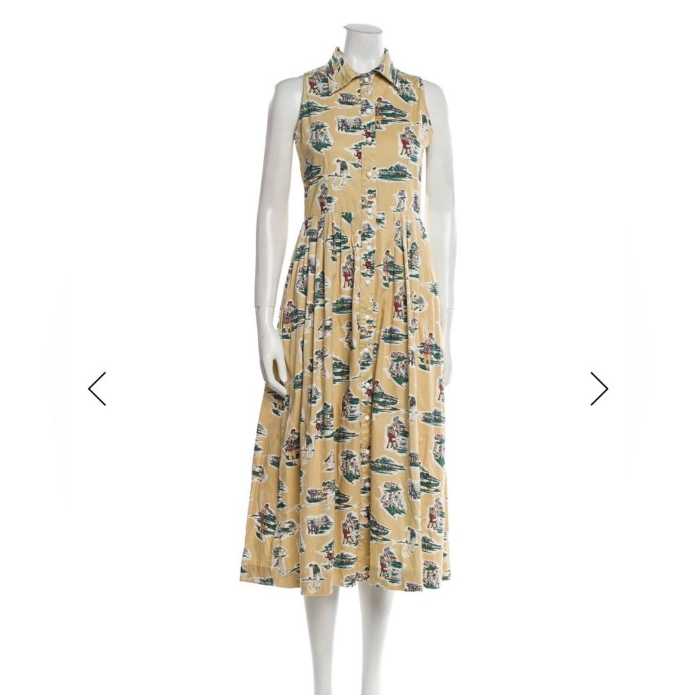Buru Golf Print Collared Dress